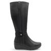 SUSST WOMENS WEDGE HIGH LEG BOOT - BLACK